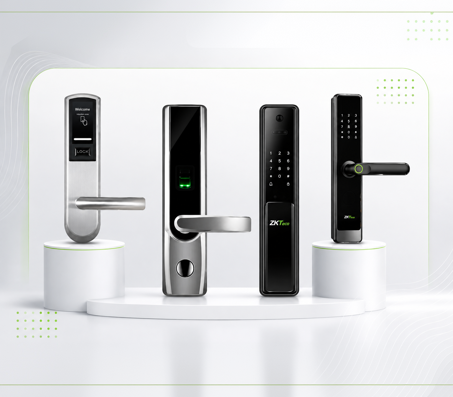 Biometric and card based door locks
